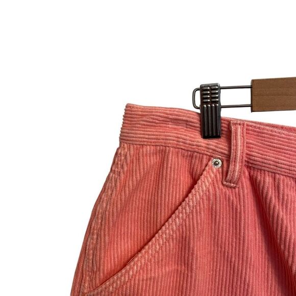 BDG Urban Outfitters Pink Cut Off Carpenter Corduroy Shorts Size 31 NWT - Picture 3 of 6